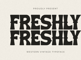 Freshly - Western Vintage Font preview picture