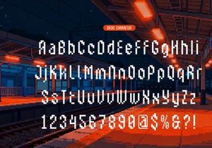 Ercanix | Pixelated Font