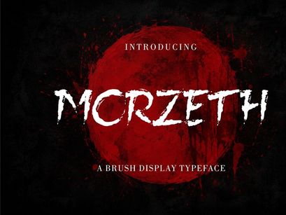 Morzeth – Horror Brush Display Font