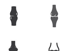 Bone logo design.logo for nursing, medical, orthopedic.