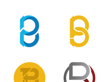 B letter logo template vector illustration