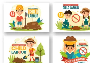 12 World Day Against Child Labour Illustration