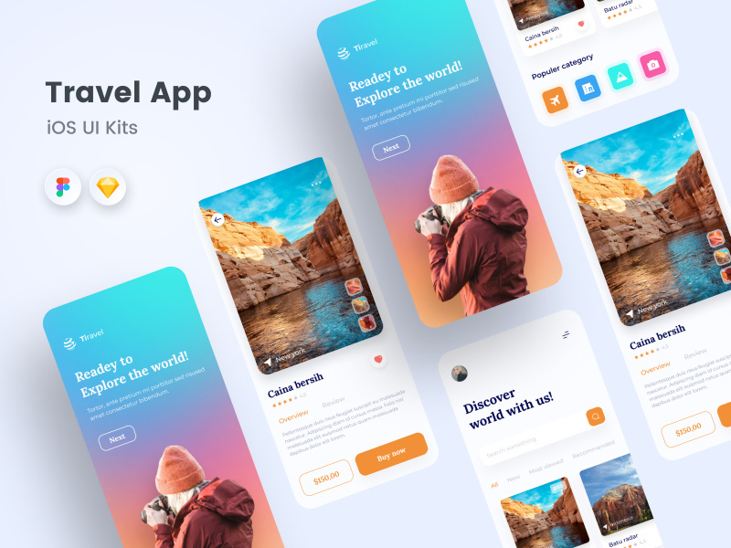 Travel Mobile App Ui Kit