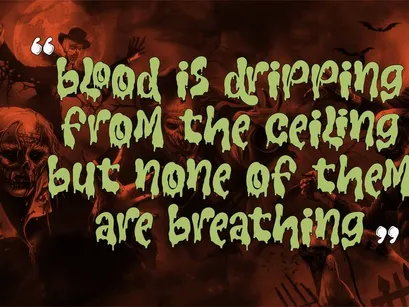 Drolling Maker | Liquid Horror Font