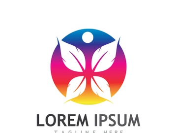 Natural green leaf logo. preview picture