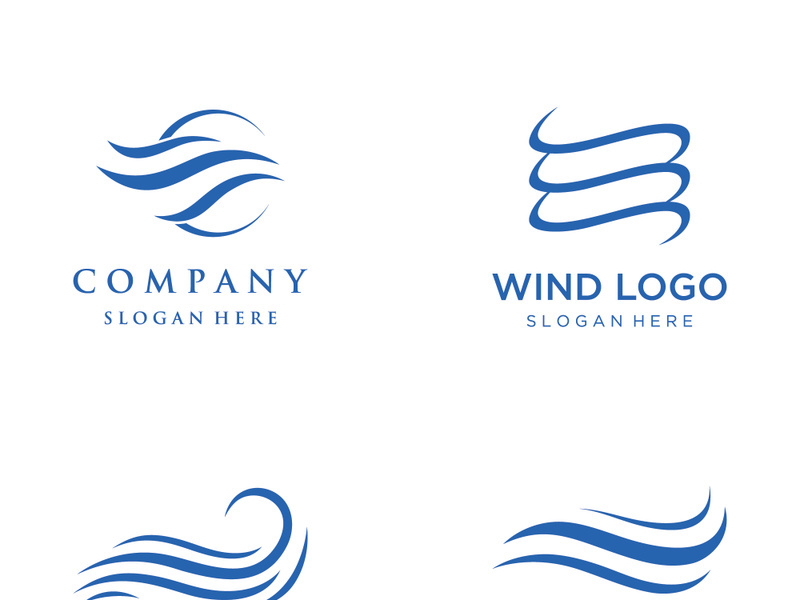 Unique wind abstract logo.