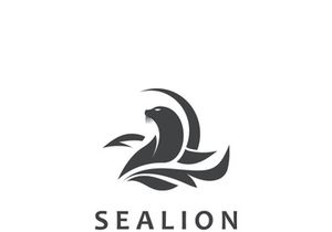 Sea lion mammal logo design animal sea illustration template
