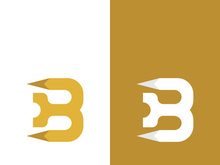 B letter logo template vector illustration