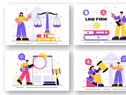 14 Law Firm Services Illustration