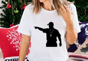 Silhouette of a man pointing to the left
