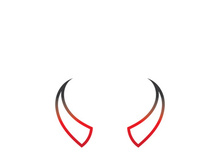 Devil horn Vector icon design illustration Template