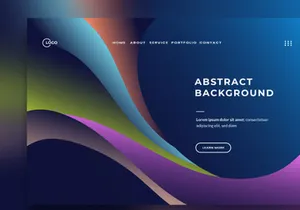 Abstract Background Blue and Orange