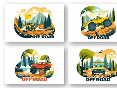 9 Off Road Sport Illustration