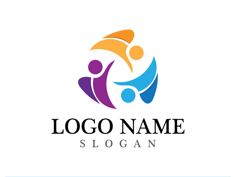 Community logo and symbol vector icon template