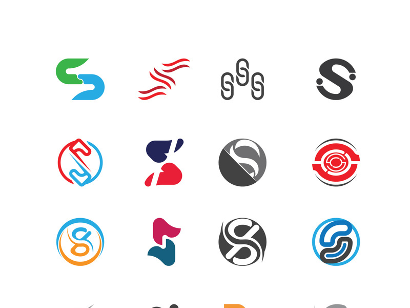 Business corporate S letter logo design vector