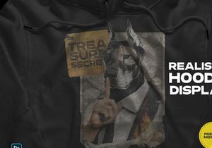 Realistic Pullover Hoodie Mockup