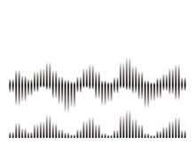 Sound waves vector illustration