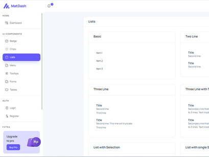 MatDash Free Angular Admin Dashboard Template