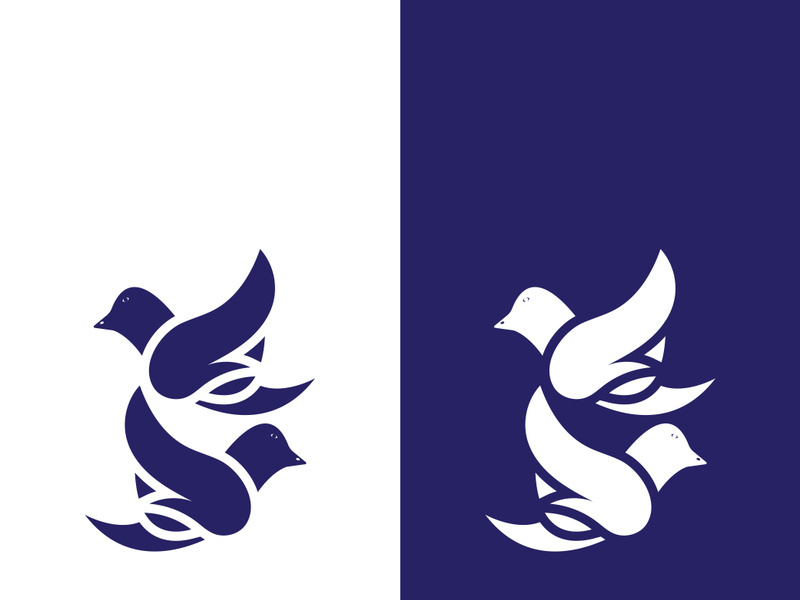 Dove bird logo vector design illustration