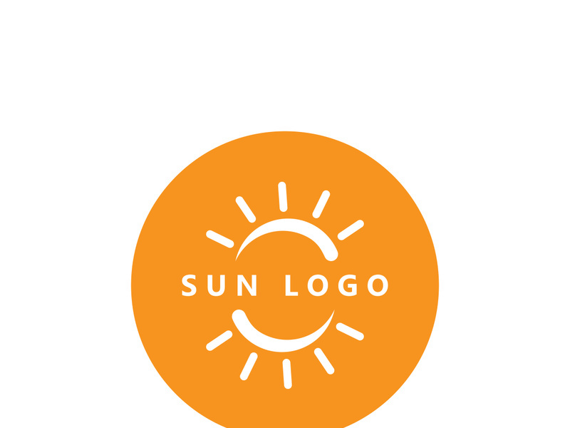 Creative and unique sun logo design.