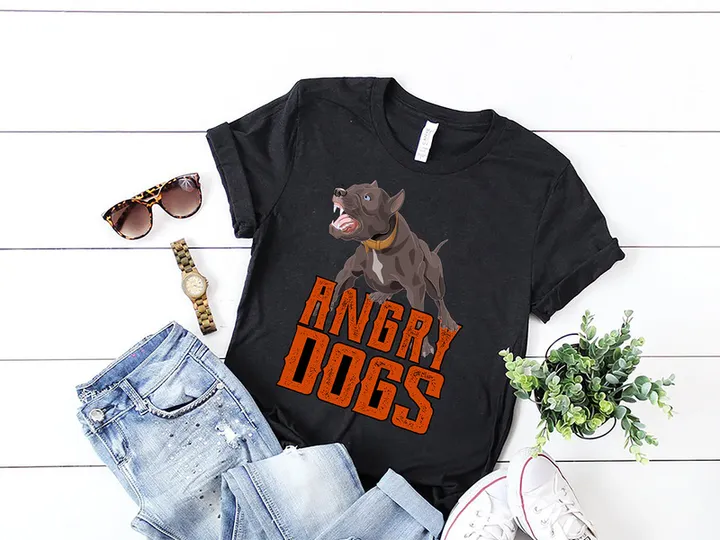 Dog T-shirt Design With Free Mockup