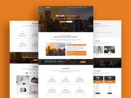 One Page Business html Template preview picture