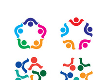 People icon work group vector illustration design