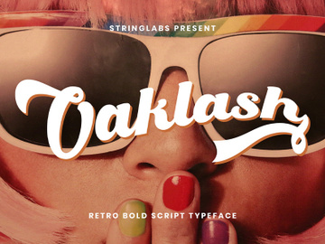 Oaklash - Retro Bold Script Font preview picture