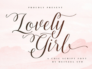 Lovely Girl - A Chic Lovely Script preview picture