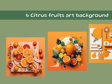 Citrus fruits art background preview picture