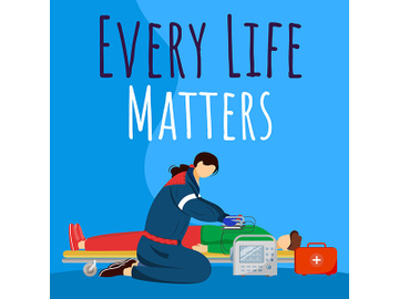 Every life matters social media post mockup preview picture