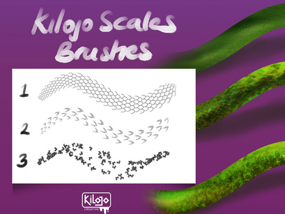 Free Kilojo Scales Brushes (Clip Studio)