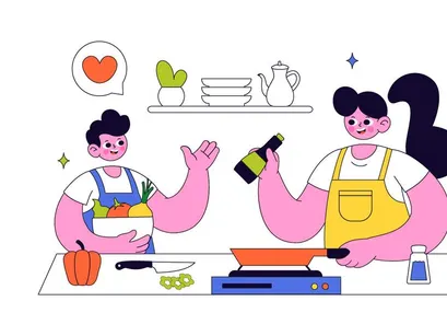10 Cooking Vector Illustration