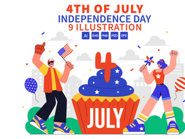 9 4th of July Independence Day Illustration preview picture