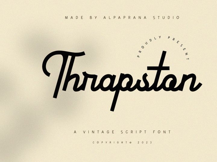 Thrapston - Vintage Script Font