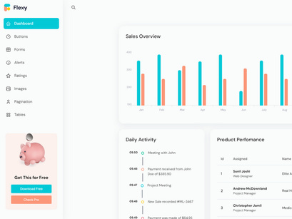 Flexy Free Nextjs MUI Admin Template