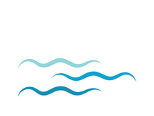 Water wave icon vector illustration design logo