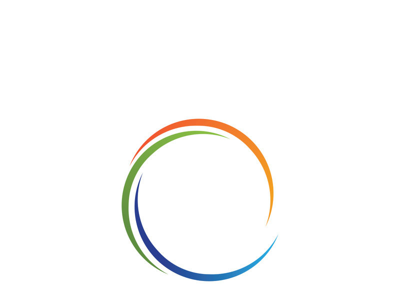 C circle Letter Logo Template vector icon design