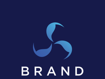 Abstract propeller logo with creative idea preview picture