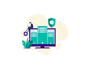 Data Center illustration concept