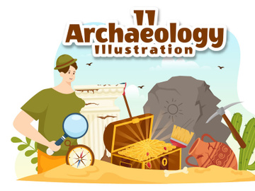11 Archeology Vector Illustration preview picture
