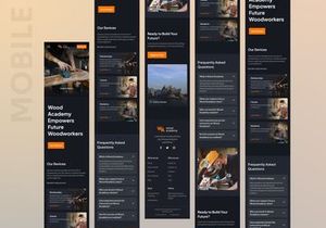 Wademy - Wood Academy Landing Page