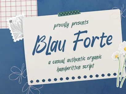 Blau Forte | Casual Handwritten