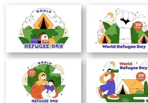 10 World Refugee Day Illustration