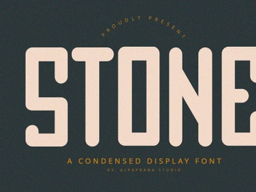 Stone - Condensed Font preview picture
