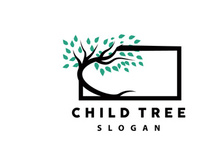 Tree Logo, Life Balance Education Vector