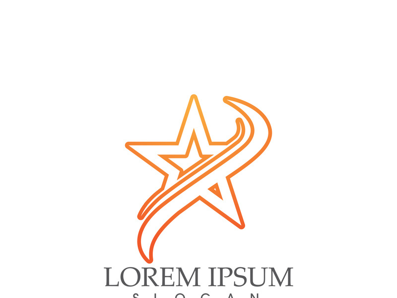 Star icon Template vector illustration design