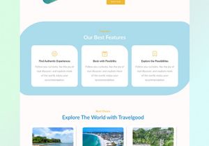 Travelgood - Travel Agency Website Landing Page Design