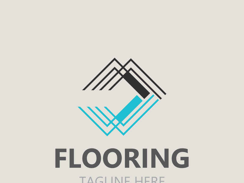 Elegant Tile Flooring Logo Design business store building Template