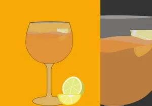 Juice In Glass Vector Bundle